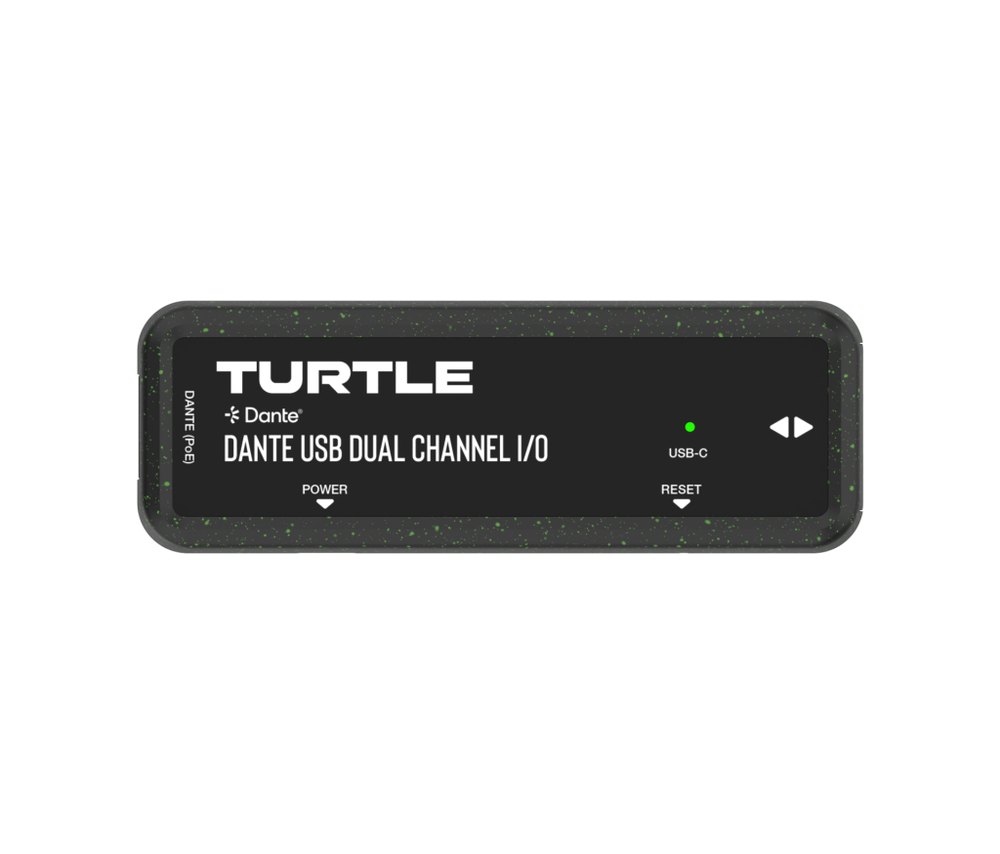 TurtleAV D2USB Two-Channel USB to Dante I/O Adapter