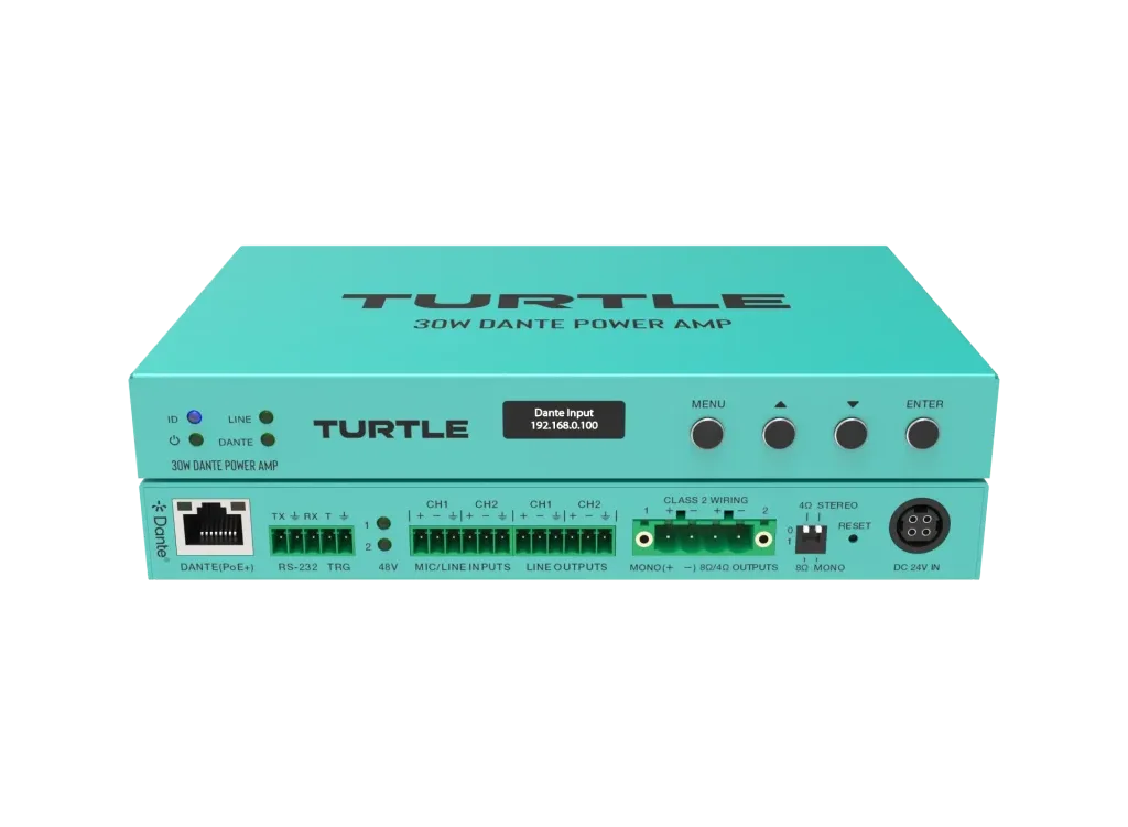 TurtleAV Dante Power Amp 30