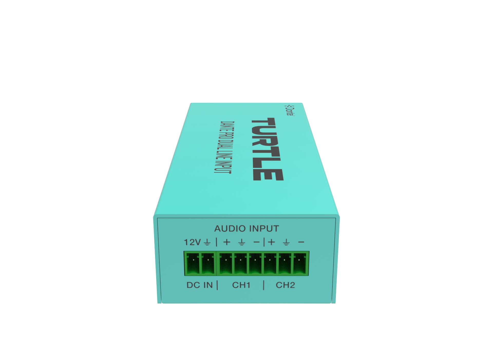 TurtleAV D2LEN-PRO Two-Channel Analog Line to Dante Input Converter - view 3