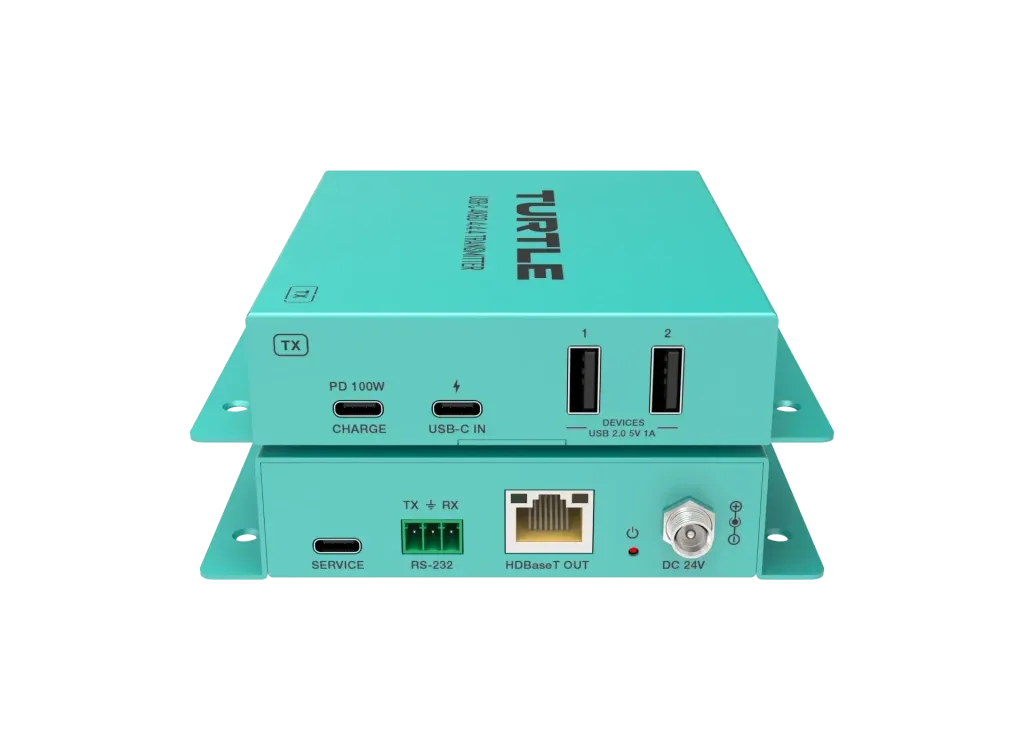 TurtleAV USB-C 4K60 Video and USB 2.0 Extender Kit