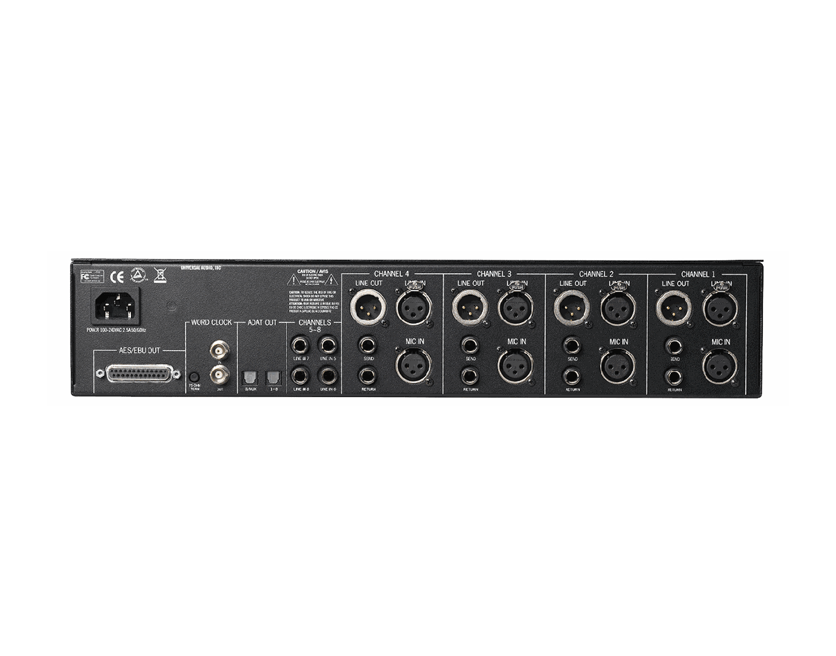 Universal Audio 4-710d Four-Channel Tone-Blending Mic Preamp with Dynamics - view 2