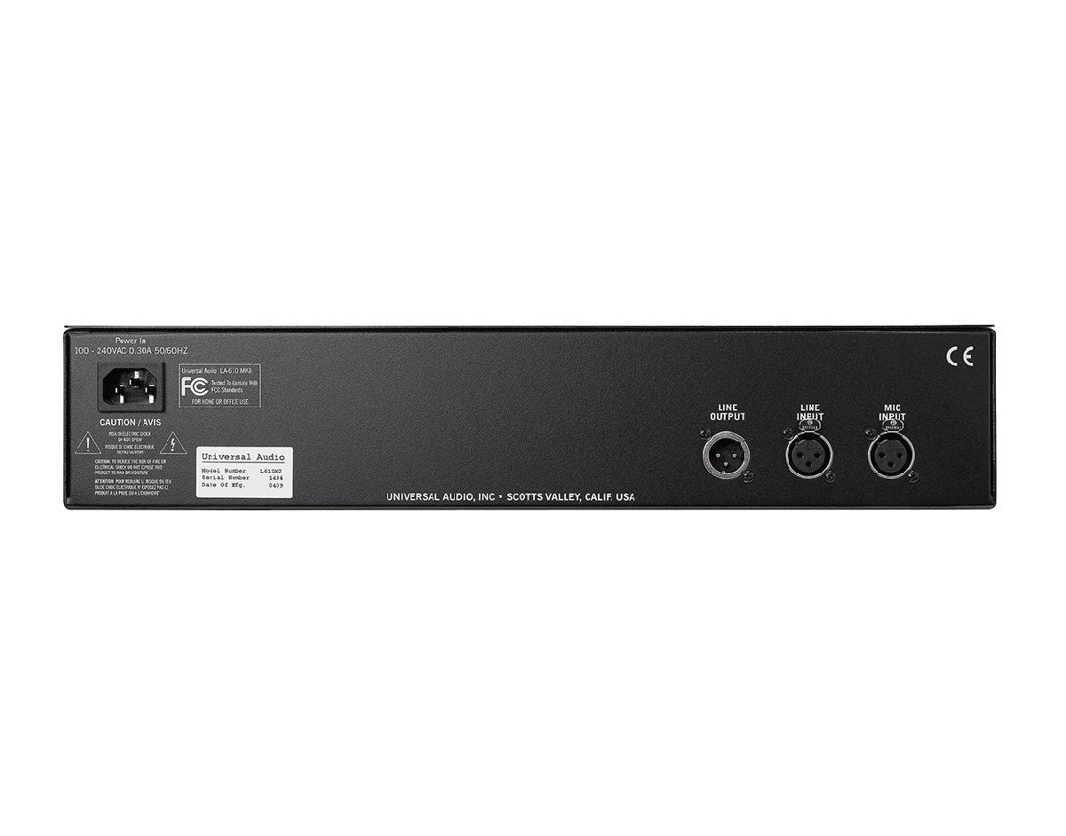 Universal Audio LA-610 Mk II Classic Tube Recording Channel 610 Tube Preamp, T4 Opto Compressor - view 2