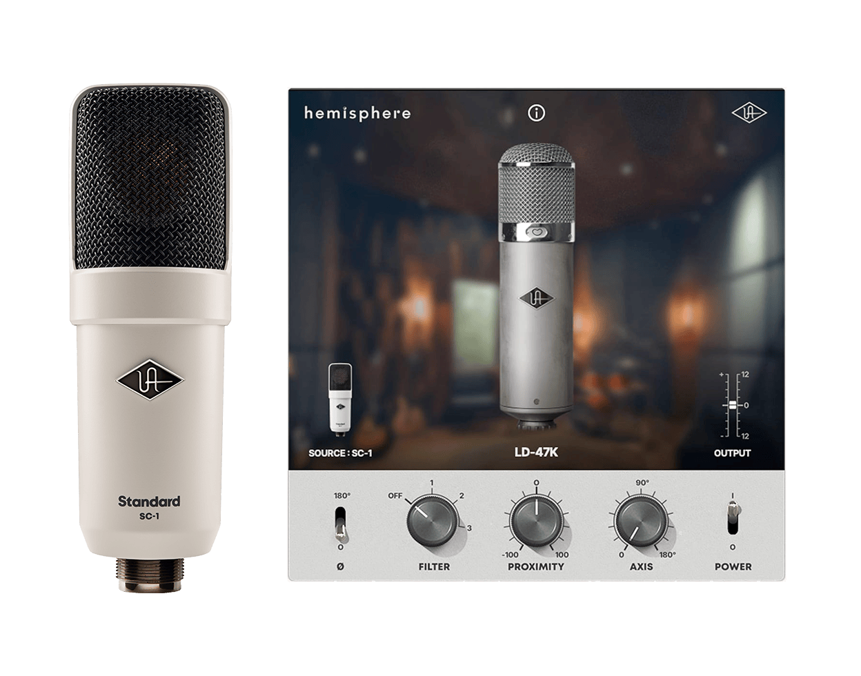 Universal Audio SC-1 Condenser Microphone with Hemisphere Modeling - view 2