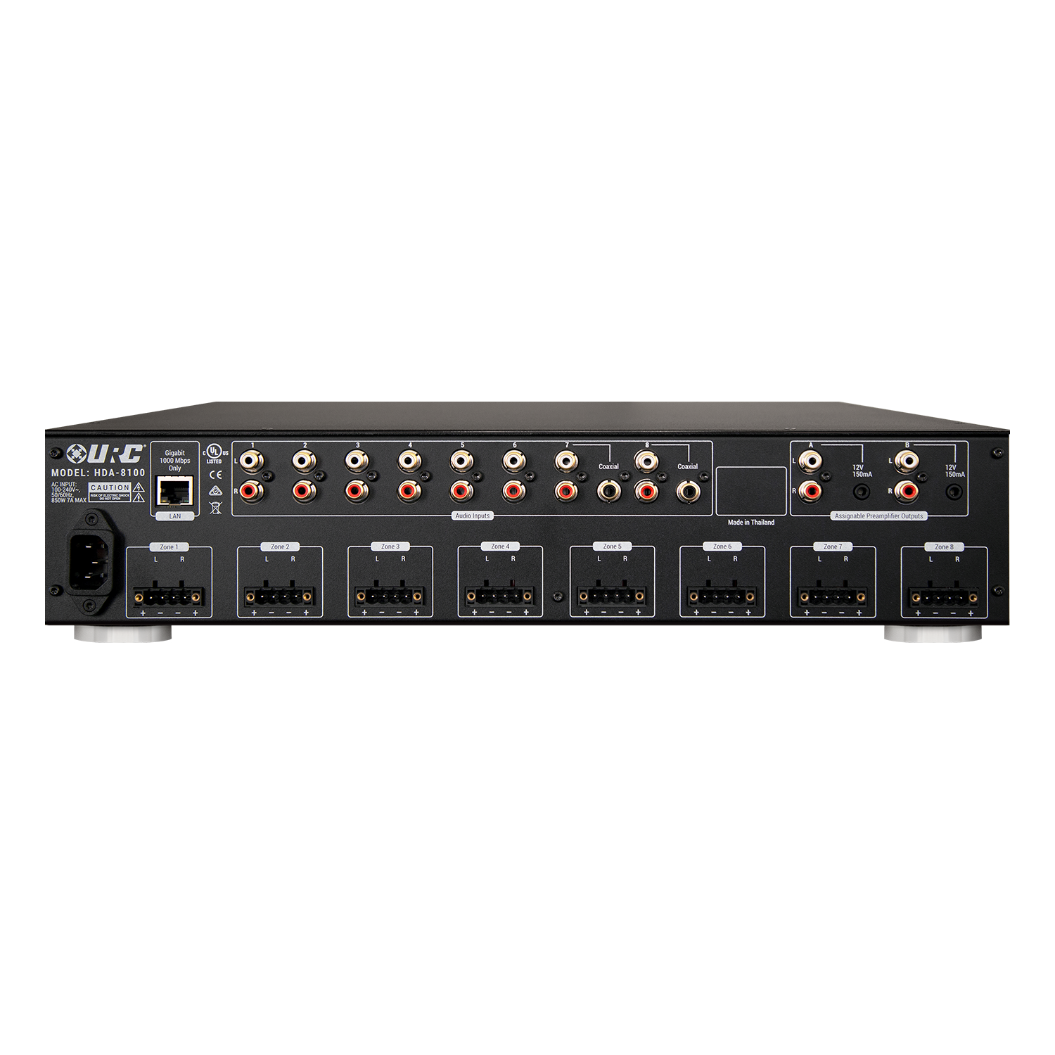 URC HDA-8100 8-Source, 8-Zone Multi-Zone Amplifier - view 2