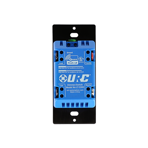 URC LT-3300-WH Z-Wave Configurable Dimmer or Switch, White Paddle - view 2