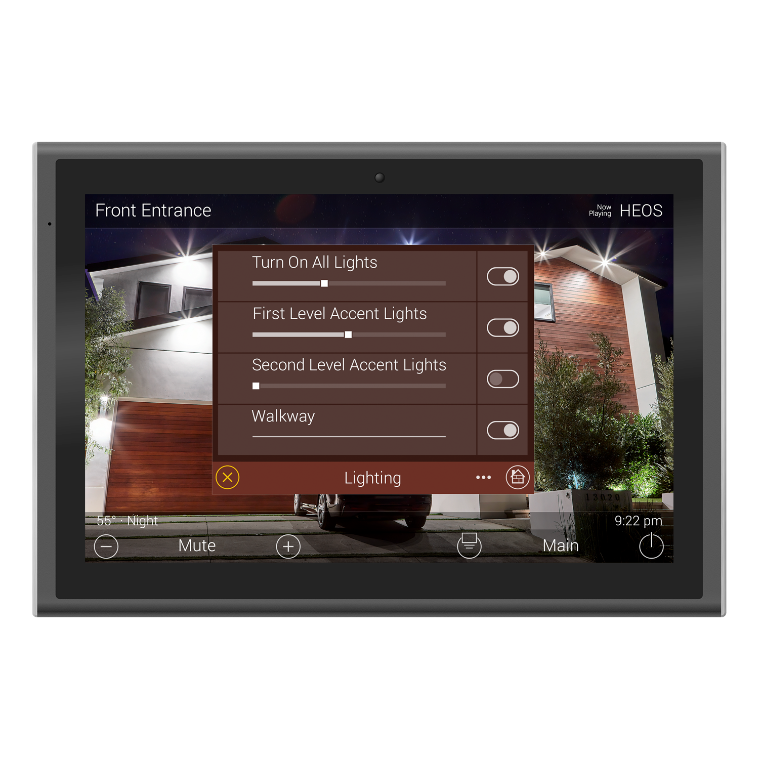 URC TKP-9600 10-inch In-Wall Touch Screen - view 3