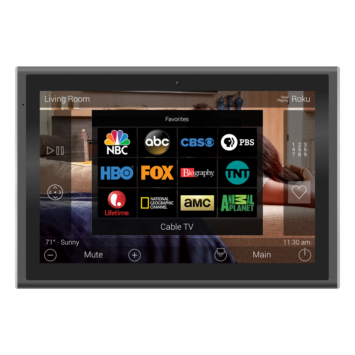 URC TKP-9600 10-inch In-Wall Touch Screen