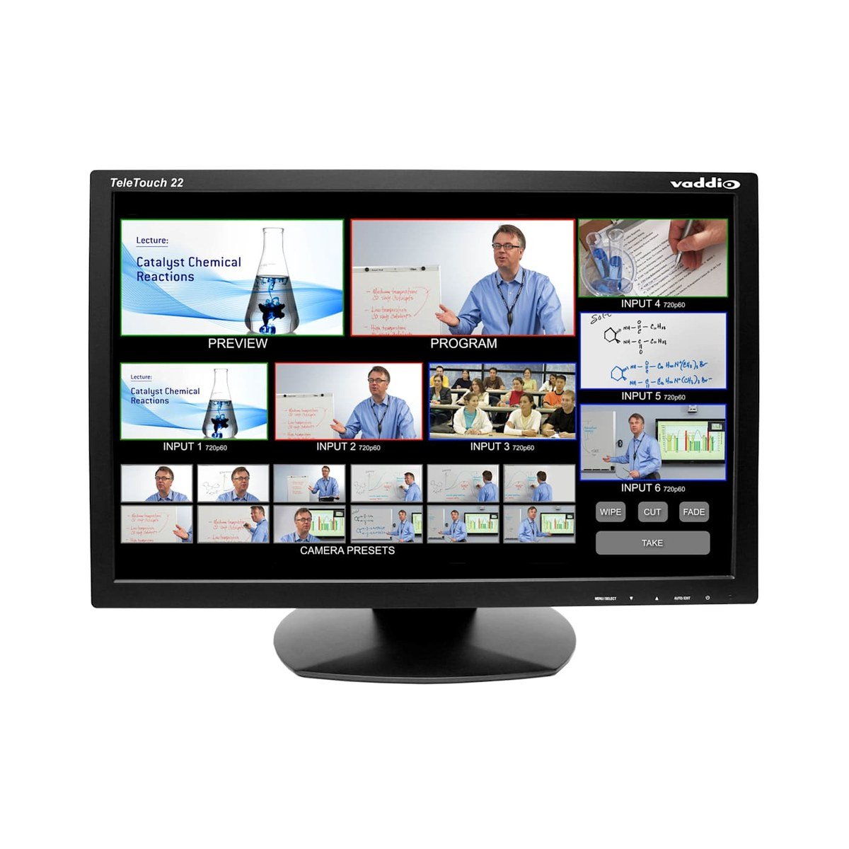 Vaddio TeleTouch 22" HD Touch-Screen LCD Monitor with Base - view 2