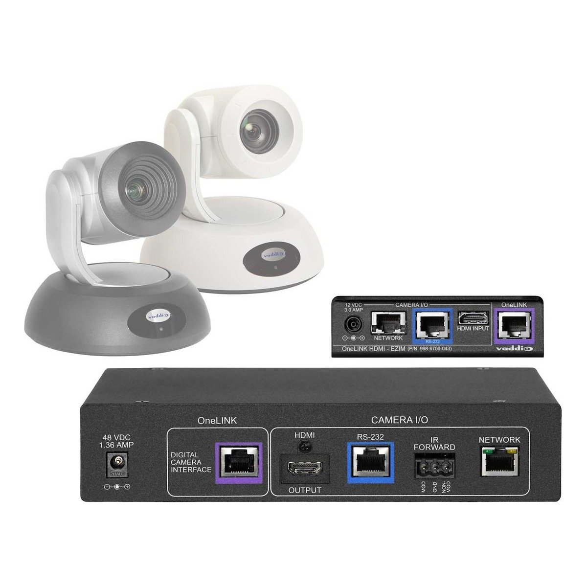 Vaddio Cisco Codec Kit for OneLINK HDMI to RoboSHOT HDMI Cameras product image