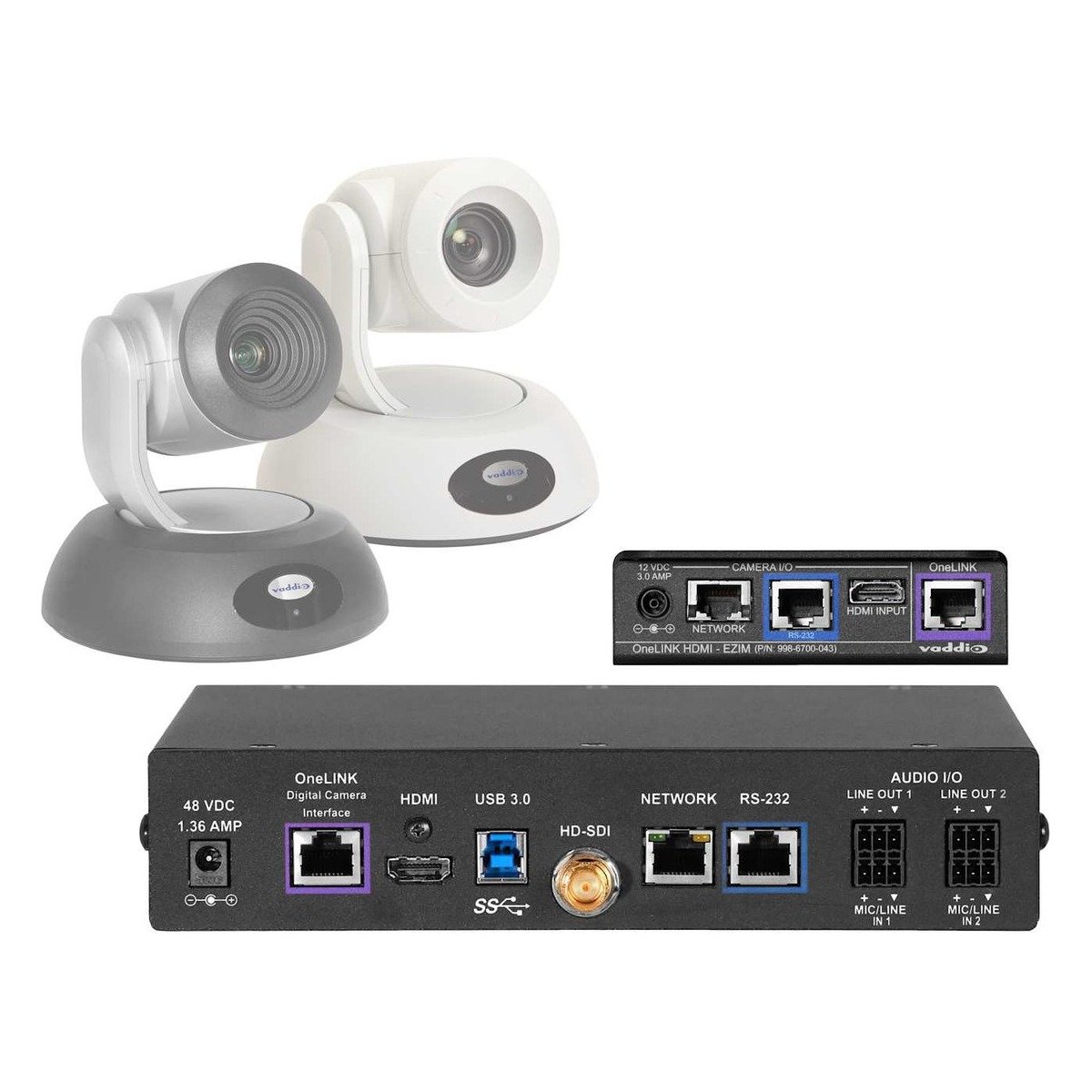 Vaddio Cisco Codec Kit for OneLINK Bridge to RoboSHOT HDMI Cameras product image