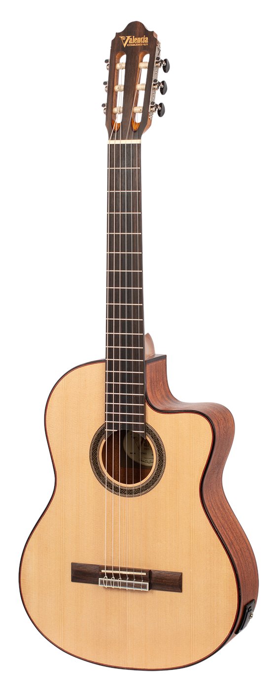 Valencia VC704CE Classical Guitar - view 3