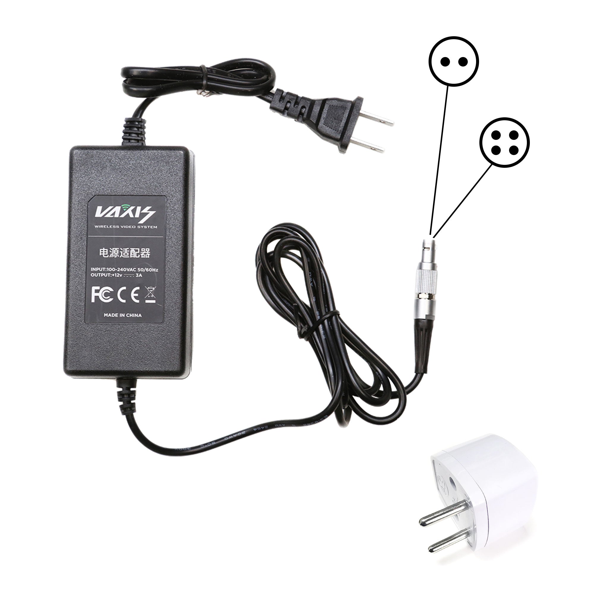 Vaxis Power Adapter with AC Adapter Cable - view 3