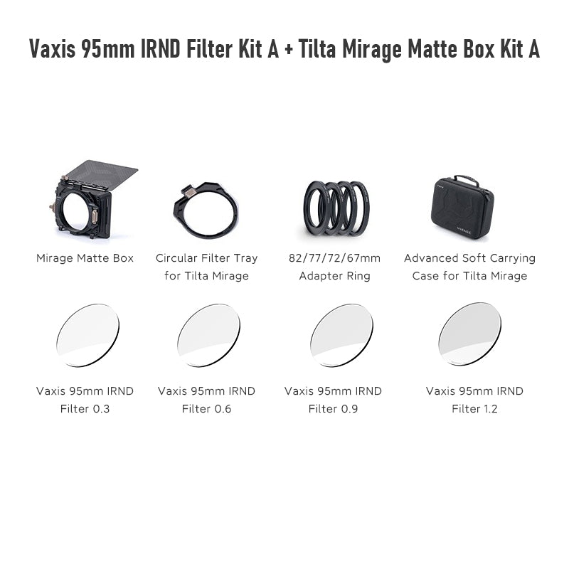 Vaxis Tilta Mirage Matte Box & Vaxis 95mm IRND Filter Kit (0.3/0.6/0.9/1.2) - view 2