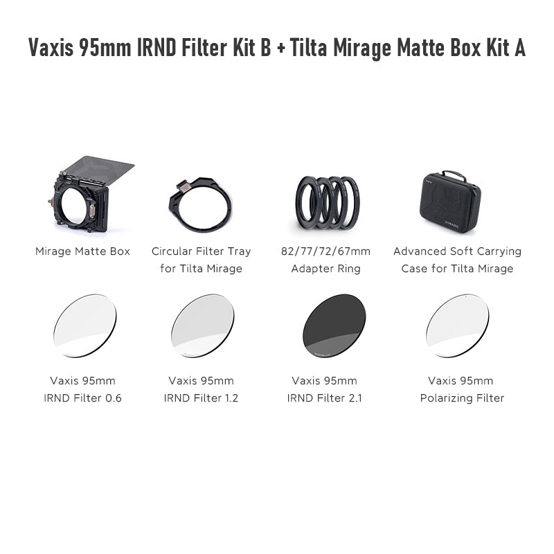 Vaxis Tilta Mirage Matte Box & Vaxis 95mm IRND + Polarizing Filter Kit - view 2