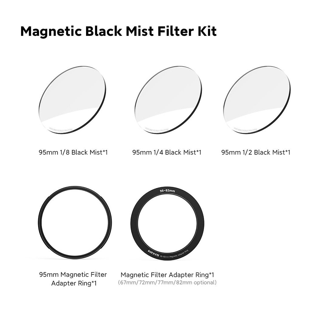 Vaxis VFX 95mm Magnetic Black Mist Filter Kit product image