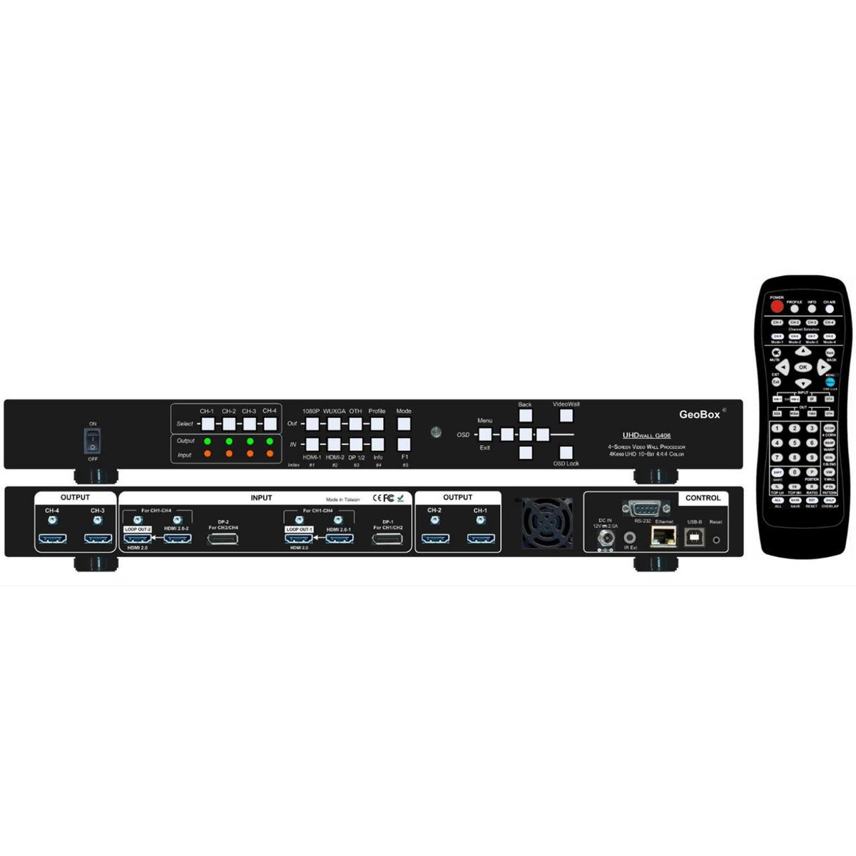 VigilLink GeoBox G406 4-channel 4K Video Wall - view 2