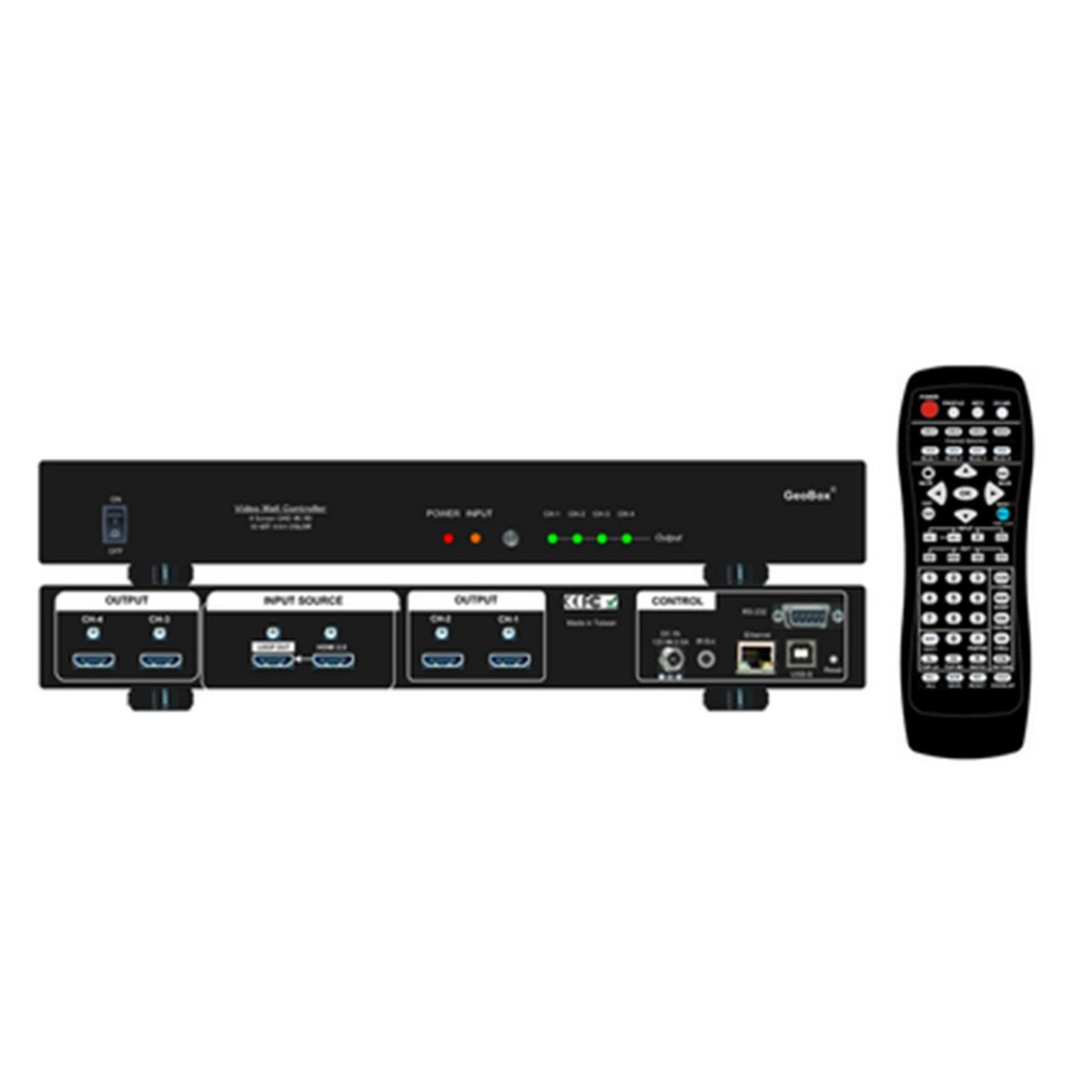 VigilLink GeoBox G406 Lite 4-channel 4K Video Wall