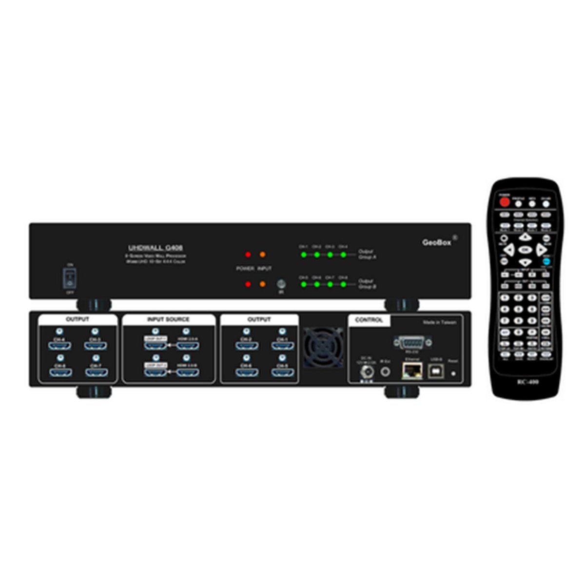 VigilLink GeoBox G408 8-output 4K Video Wall