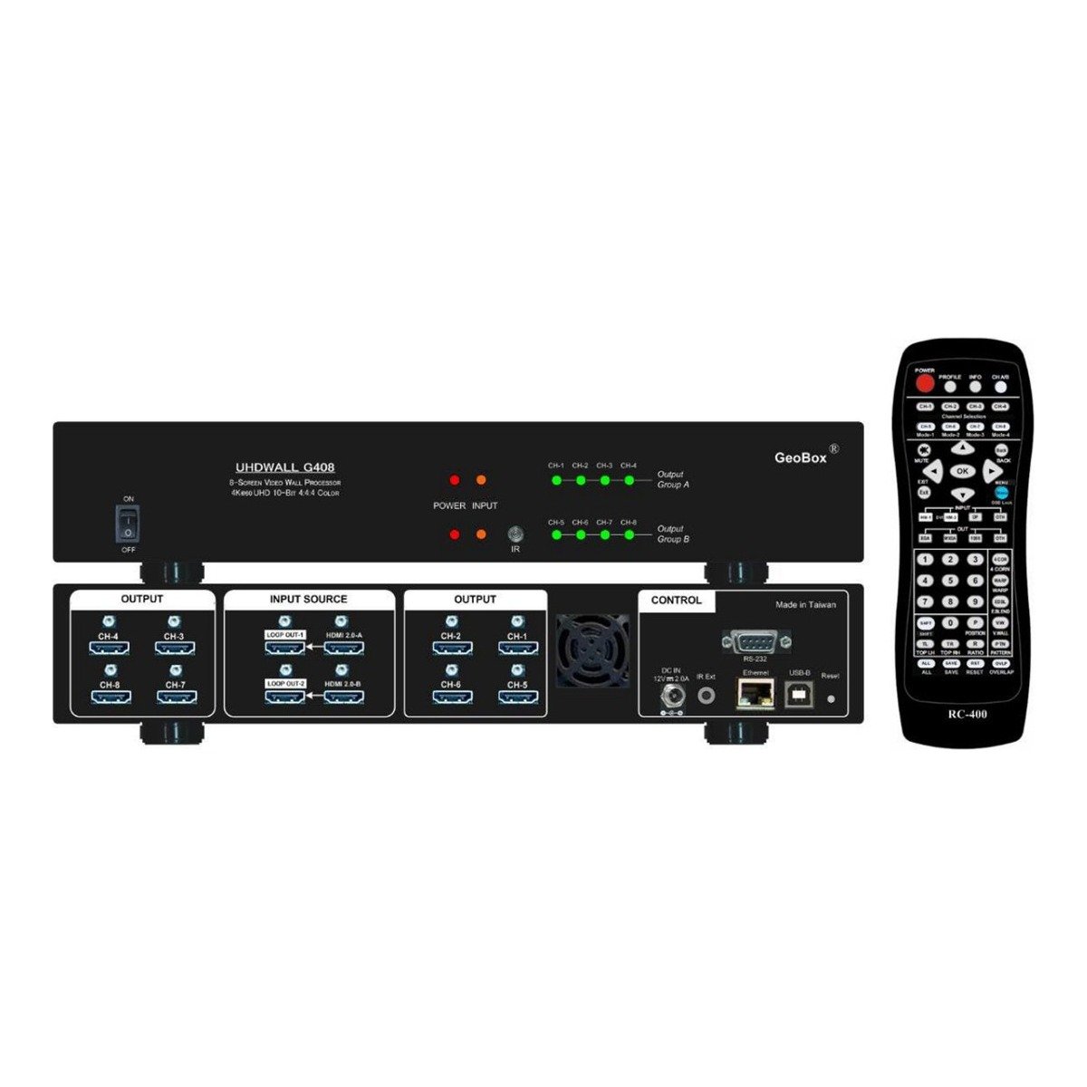 VigilLink GeoBox G408 8-output 4K Video Wall - view 2