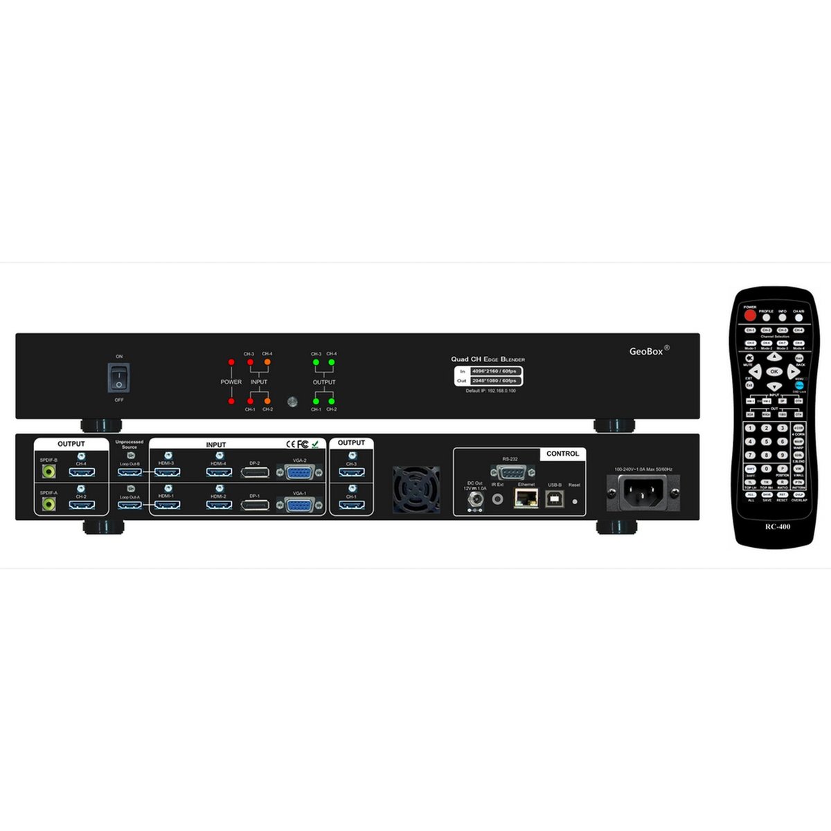 VigilLink GeoBox G814 4-channel Curved-screen