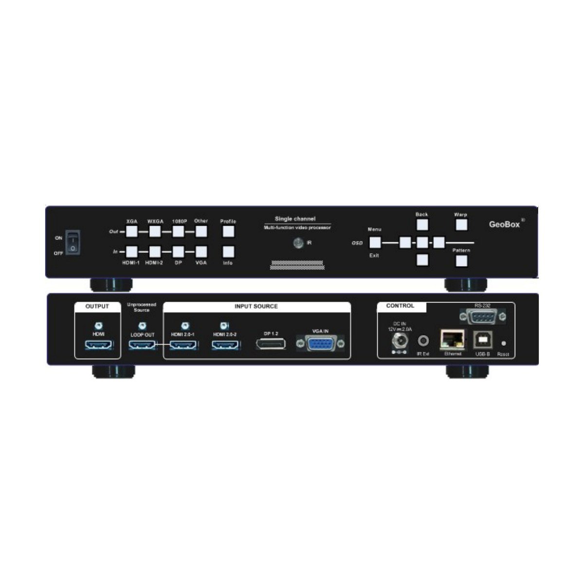 VigilLink GeoBox M801ex Single-channel Edge Blending And Projection-mapping Processor - view 2