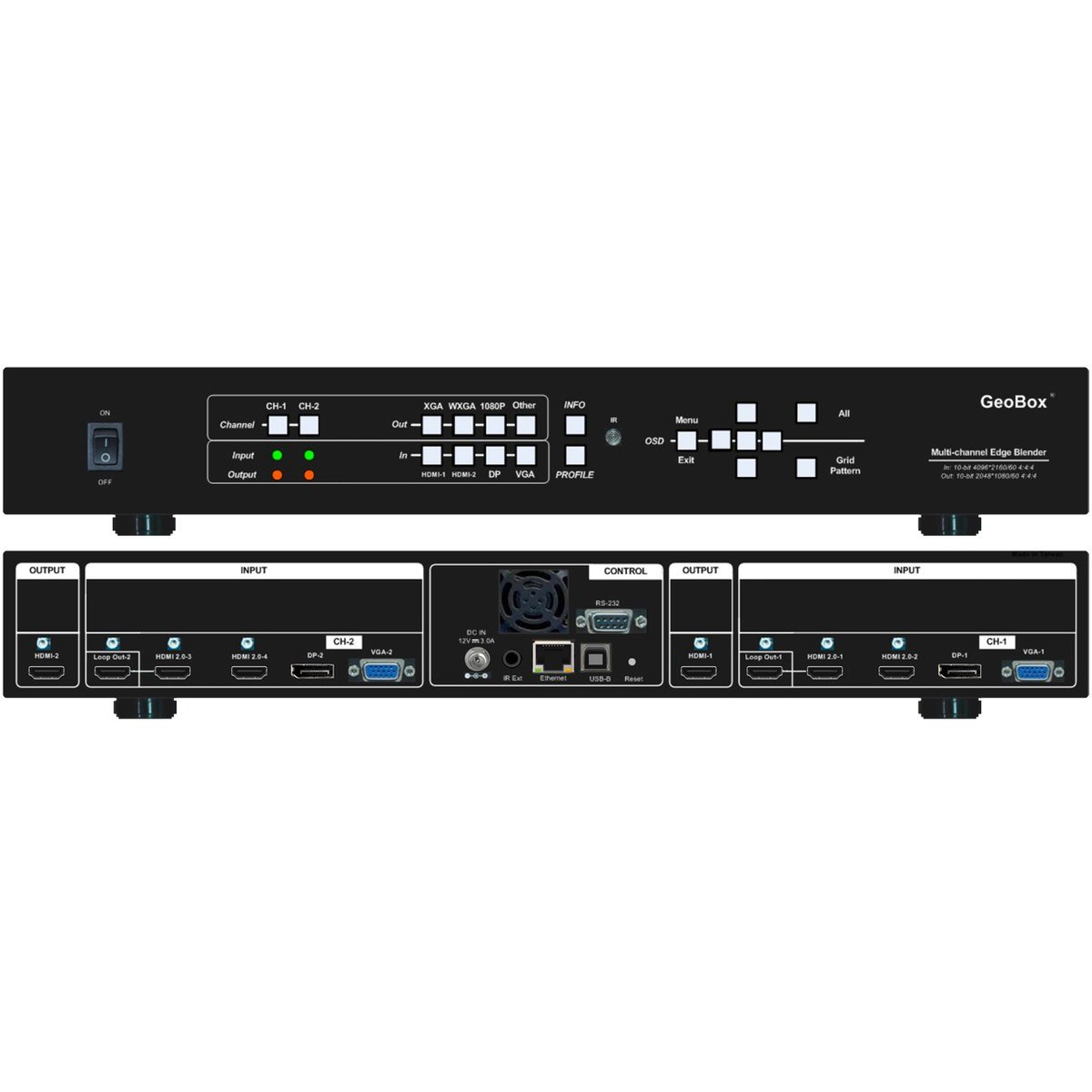 VigilLink GeoBox M802ex Two-channel Edge Blending And Projection-mapping Processor - view 2