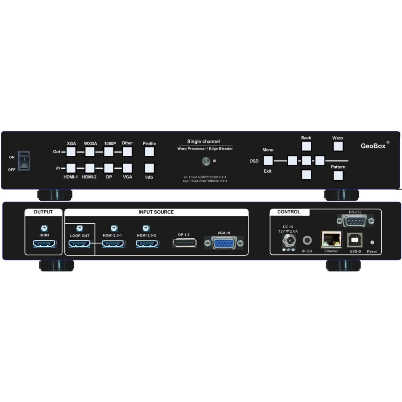 VigilLink GeoBox M811 Modular Single-channel Edge Blending Processor
