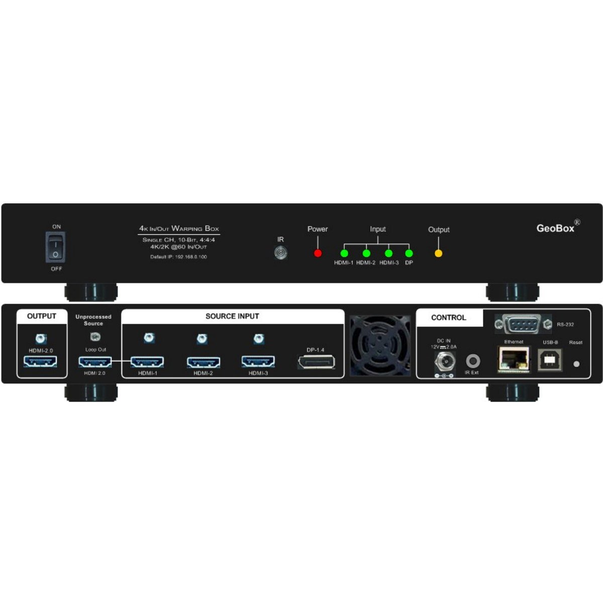 VigilLink GeoBox UD101 Single-channel 8K/4K Edge Blending Processor - view 2