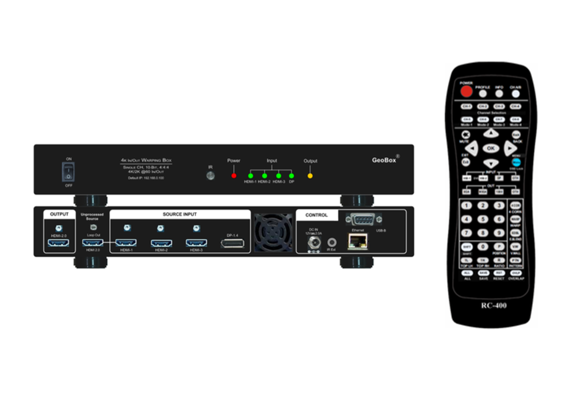 VigilLink UD101lite Single-channel 4K Warping Processor - view 2