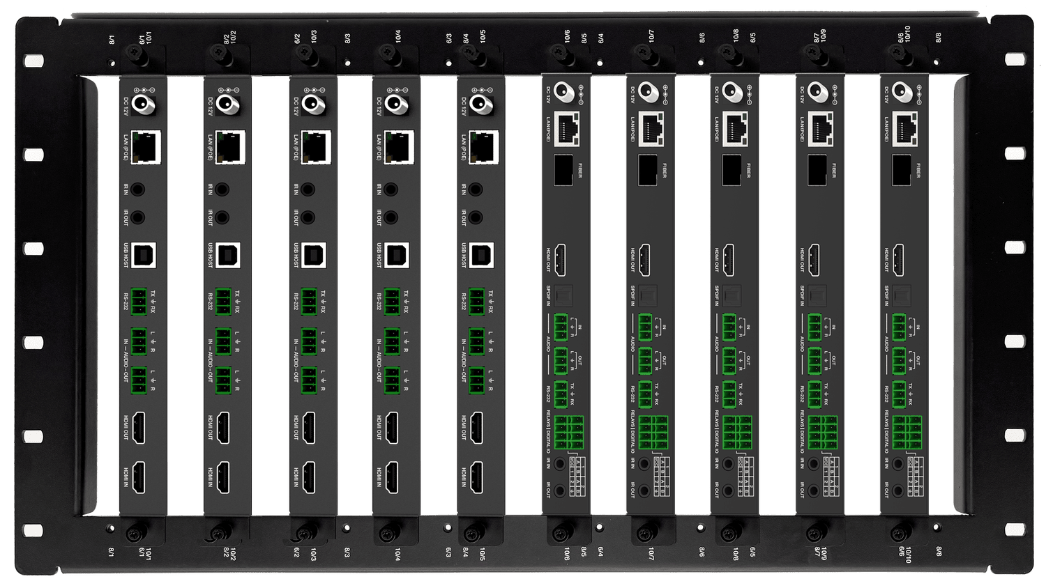 VigilLink VLAC-6RU10B 6U Rack Frame for JPEG2000 AVoIP Units - view 2