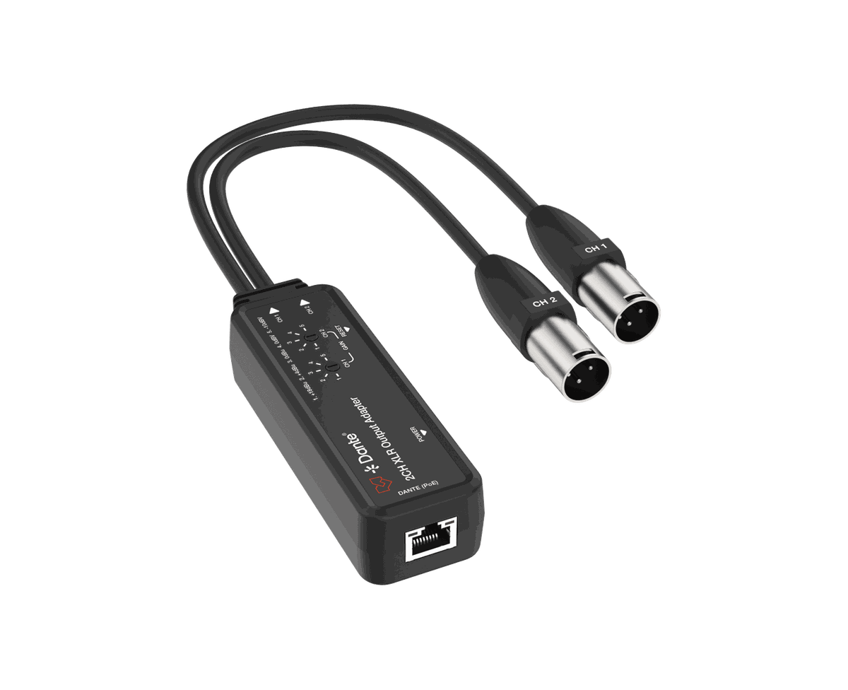 VigilLink VLDT-DT2XL 2-Channel Dante XLR Output Adapter - view 2