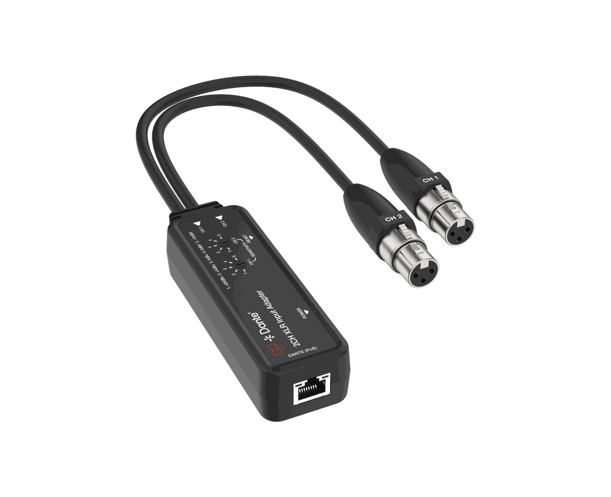 VigilLink VLDT-XL2DT 2-Channel Dante XLR Input Adapter - view 2