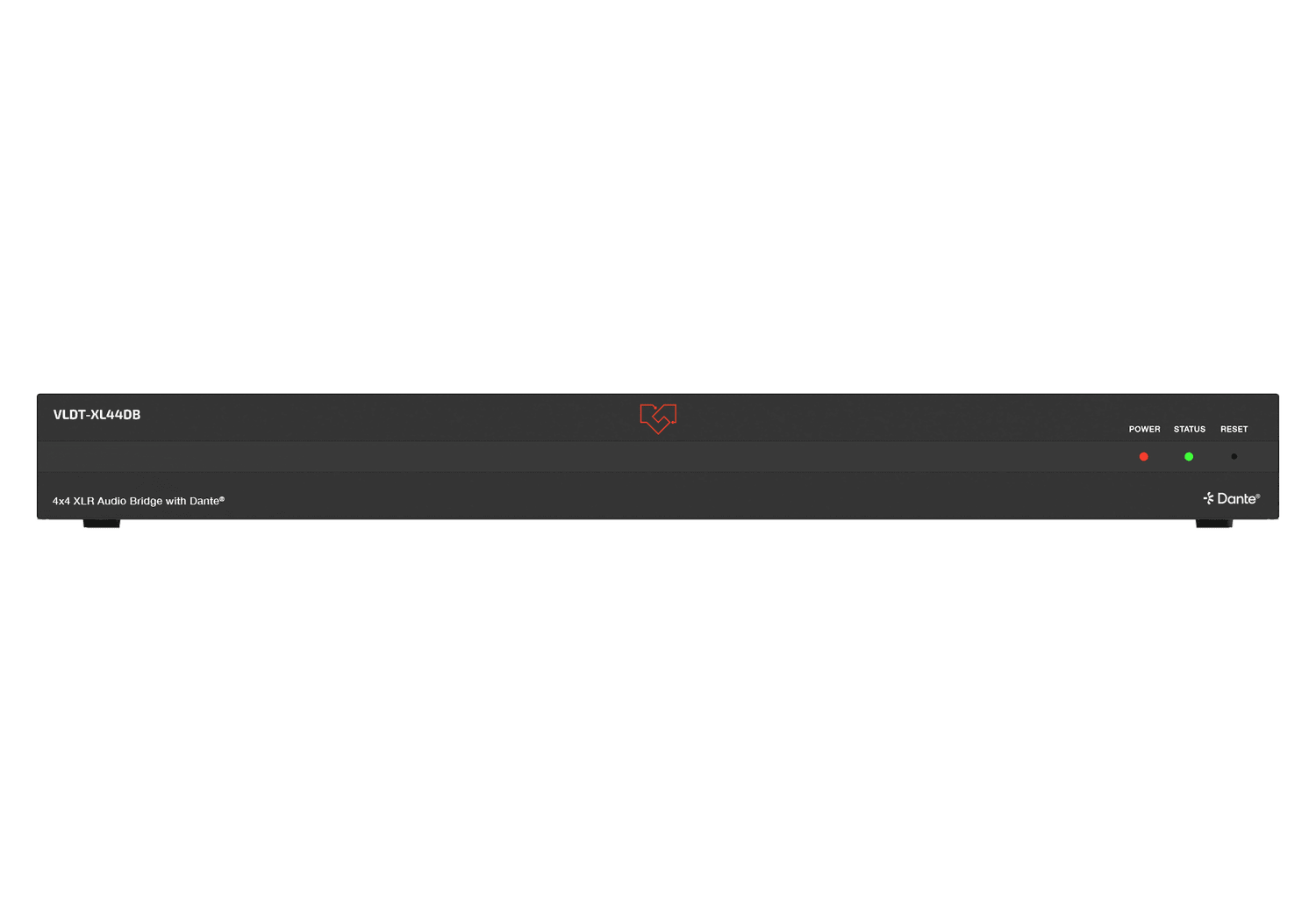 VigilLink VLDT-XL44DB 4x4 XLR Dante Audio Bridge with Dual PoE - view 2