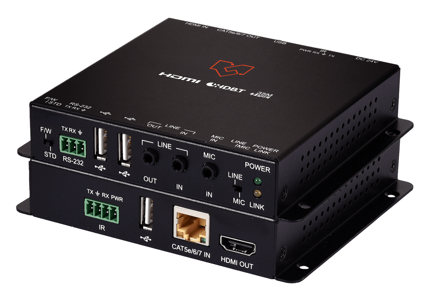 VigilLink VLEX-CHT235-TR HDMI and USB Extender over HDBaseT 2.0, 35m