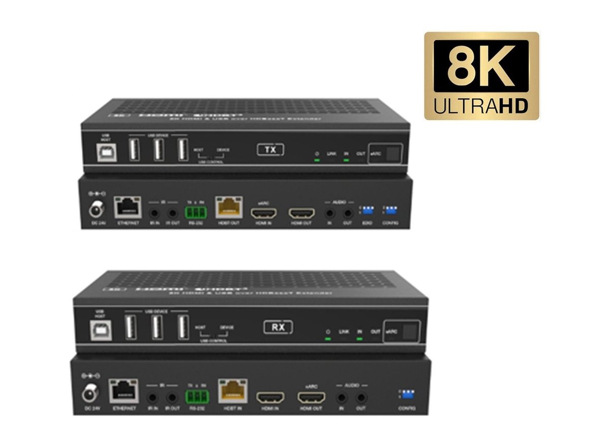 VigilLink VLEX-HT3200U-TR HDBaseT 3.0 8K HDMI 2.1 Extender, 90m product image