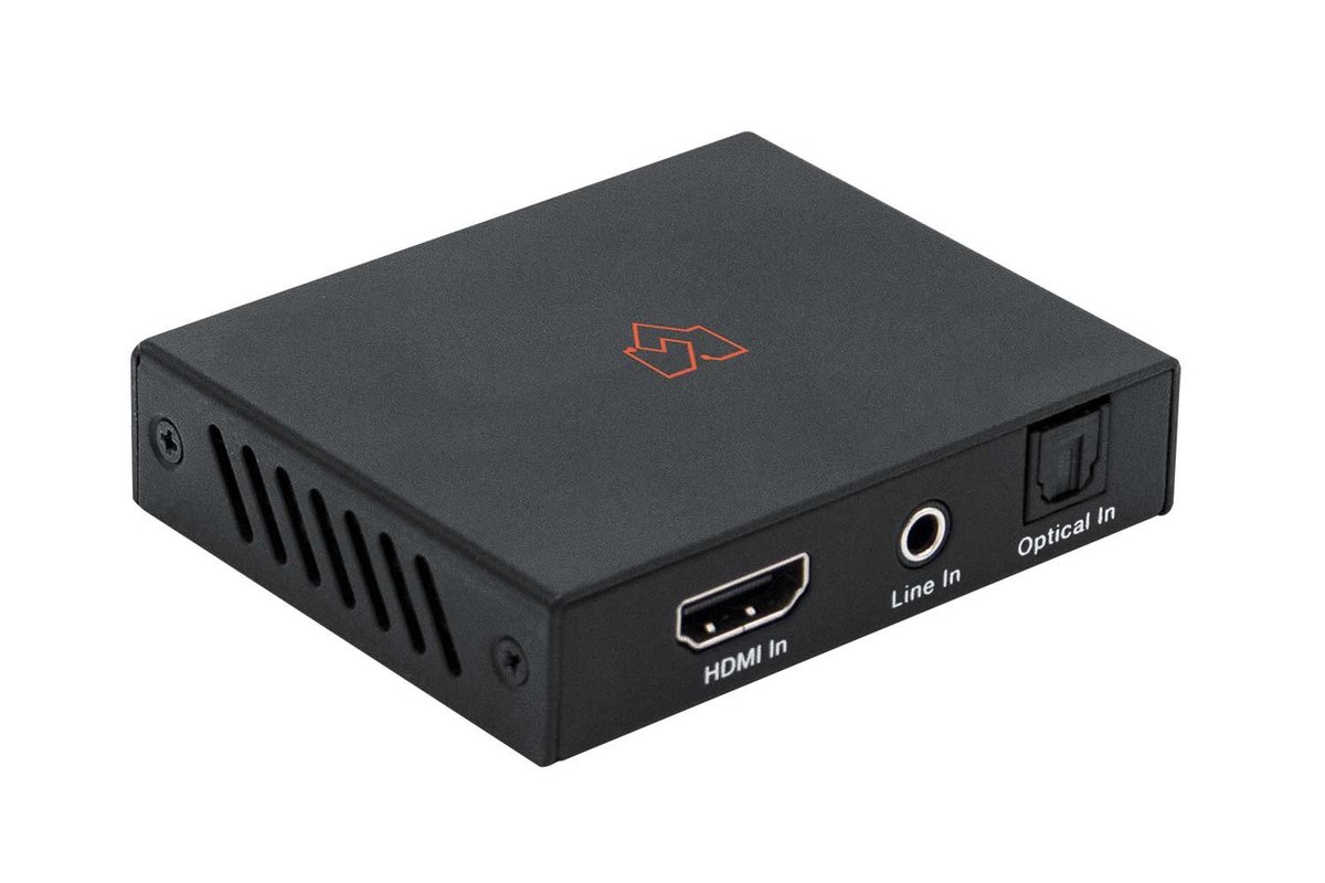 VigilLink VLHA-EMR 4K HDMI Audio Embedder, Optical or Analog to HDMI Inserts product image