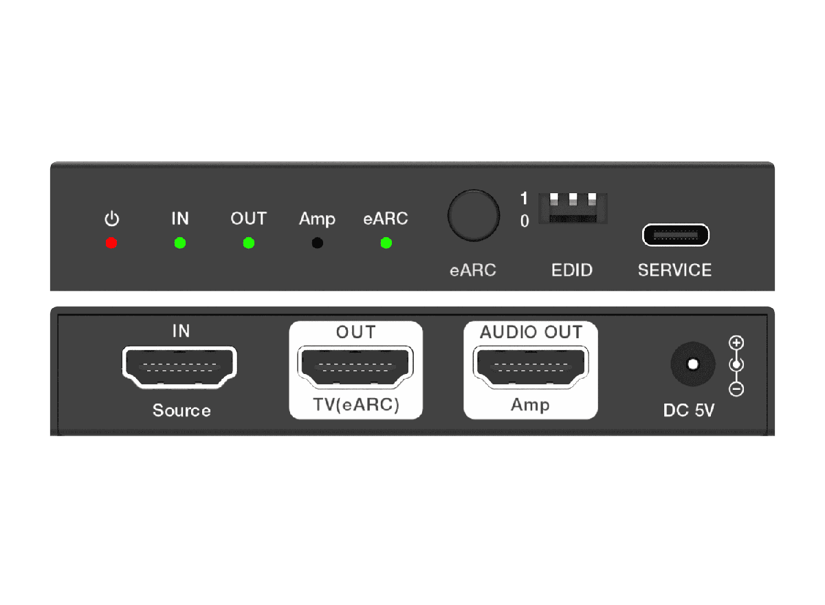 VigilLink VLHA-H21DWM HDMI 2.1 eARC Audio Adapter for AV Receivers - view 3