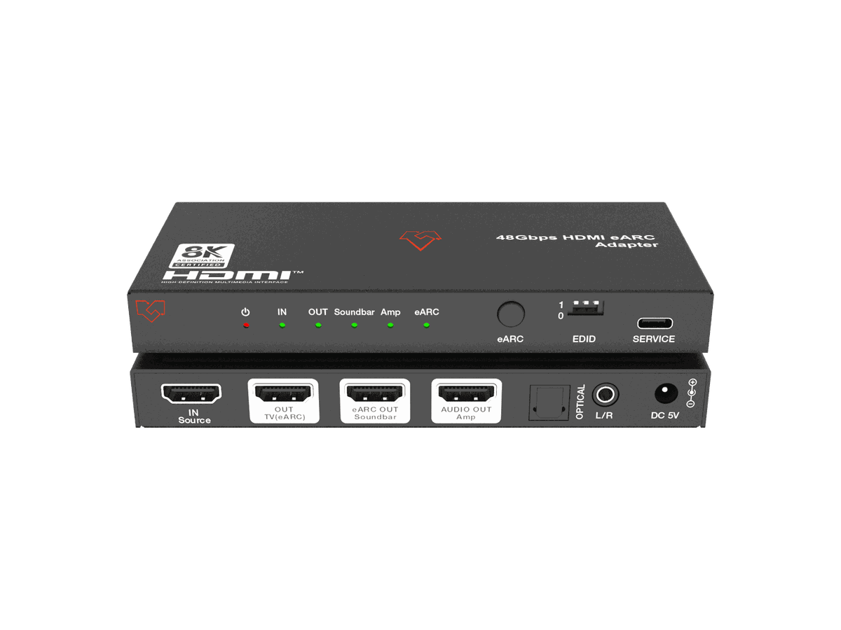 VigilLink VLHA-H21ERAD 8K HDMI 2.1 eARC Audio Adapter with HDMI Output