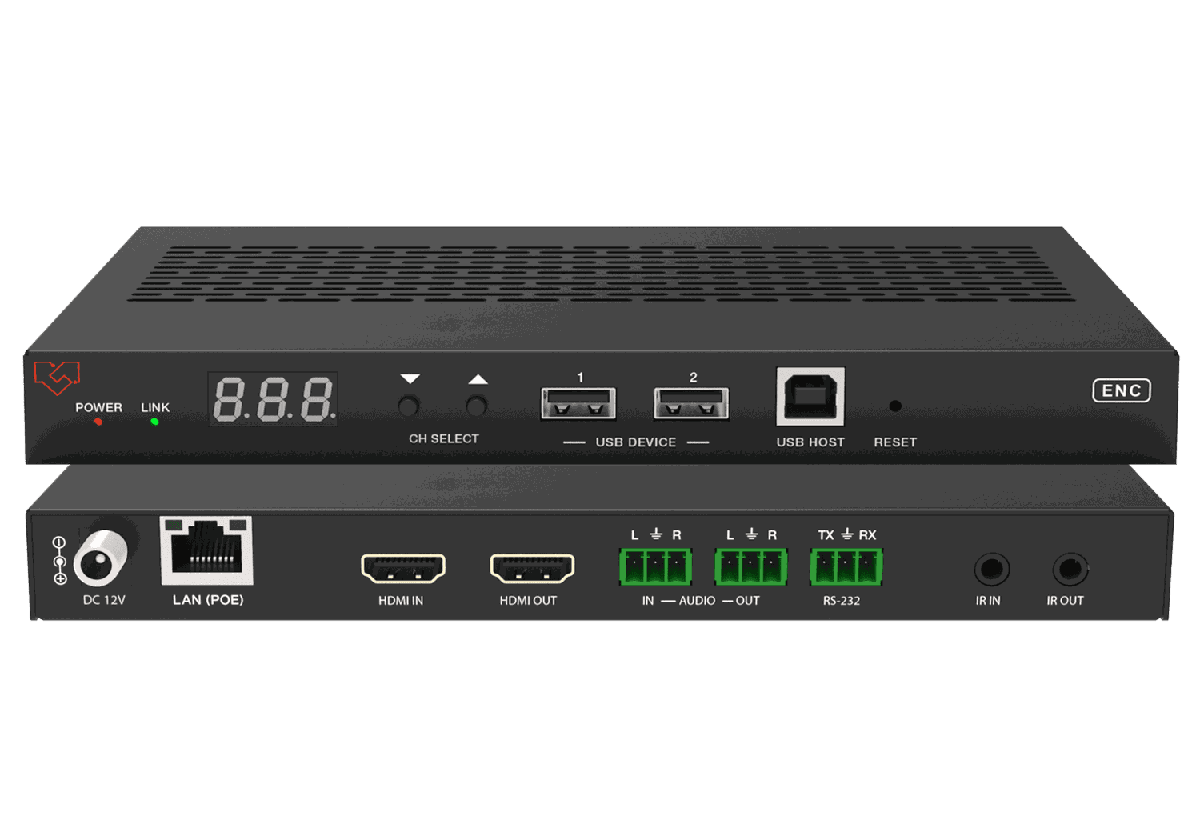 VigilLink VLIP-H5HDK 1G H.265 1080p AVoIP Transmitter and Receiver with KVM