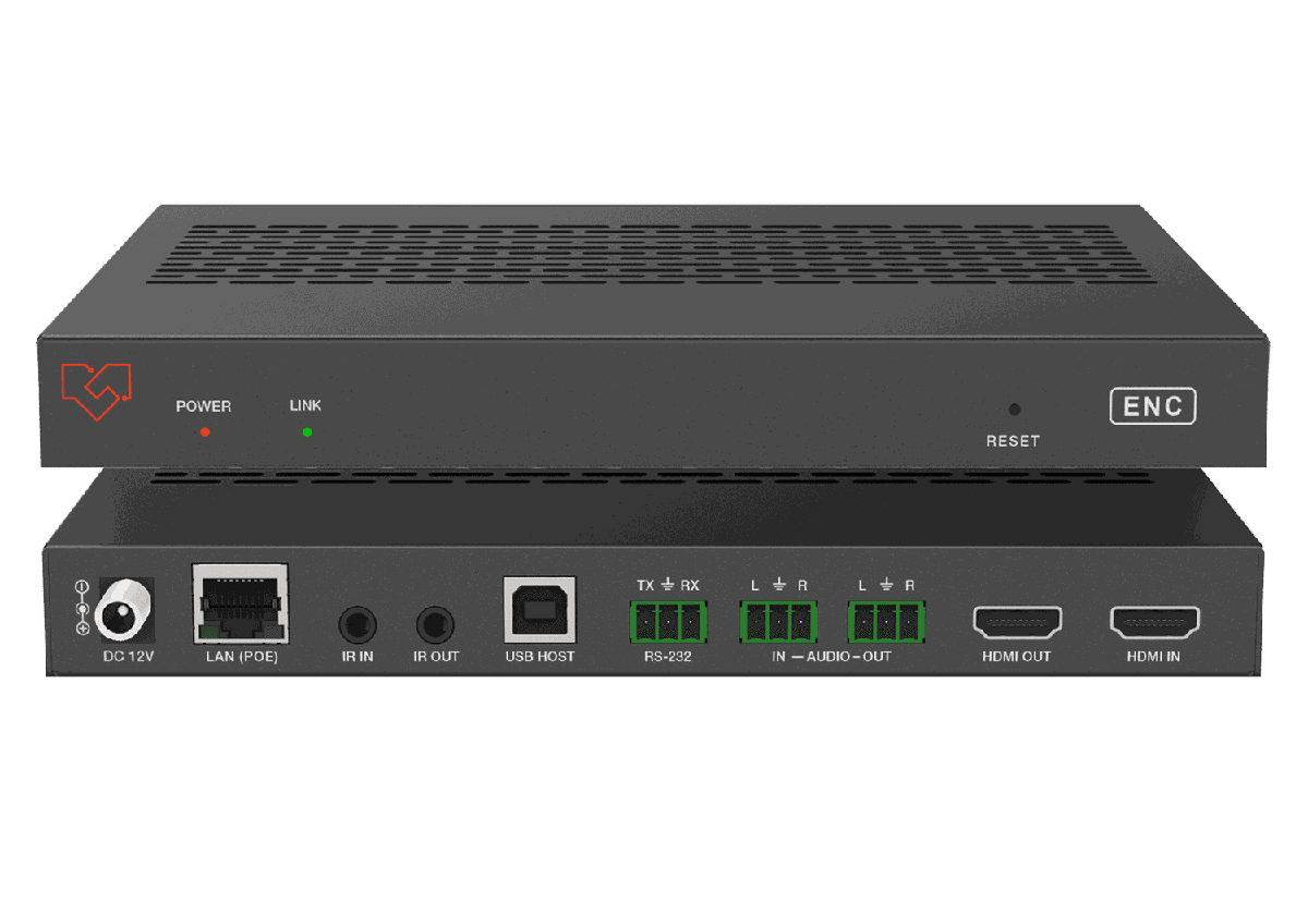 VigilLink VLIP-JPH4K3K-EC 1G JPEG2000 4K AVoIP Transmitter with Preview Stream