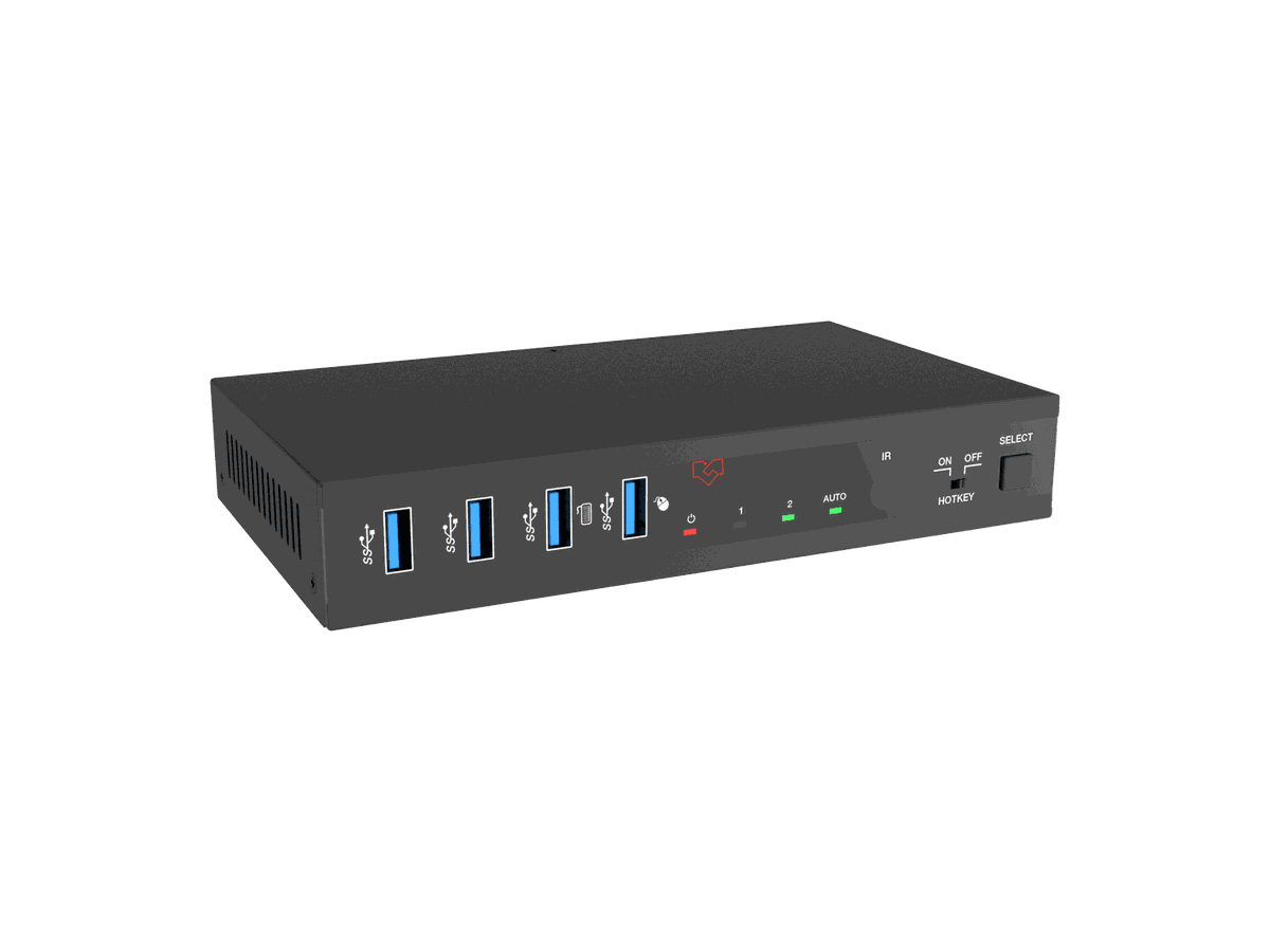 VigilLink VLKV-H2021 2-Port 4K60 HDMI KVM Switcher - view 3