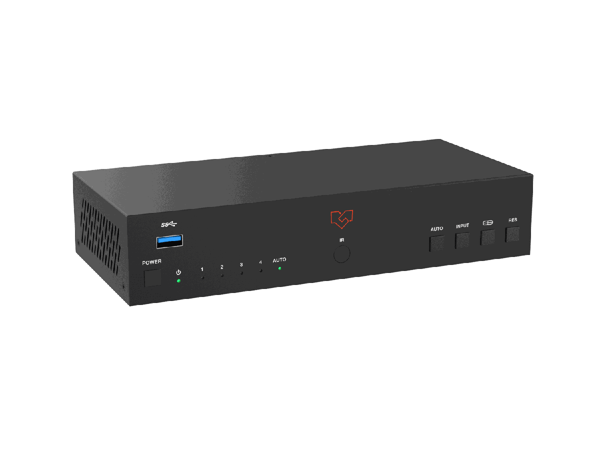 VigilLink VLKV-H2041M 4-Port 4K60 Seamless KVM Switcher with Multiviewer