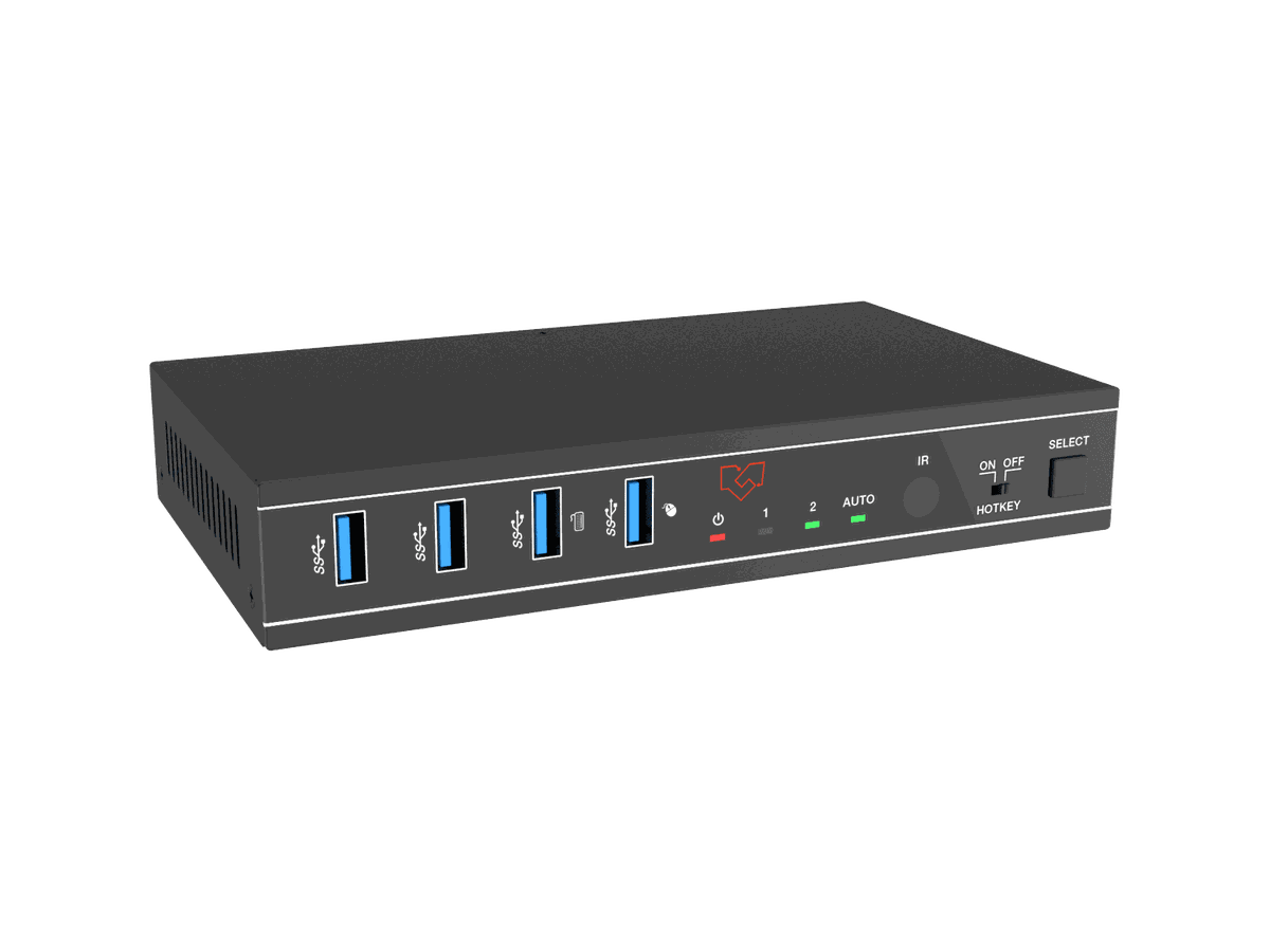 VigilLink VLKV-H20C21 2-Port 4K60 HDMI and USB-C KVM Switcher - view 3