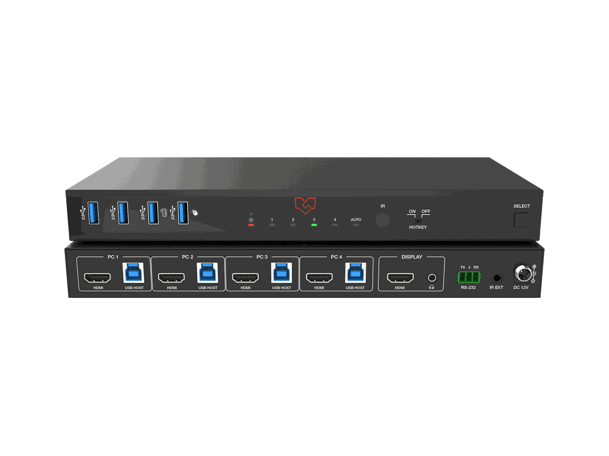 VigilLink VLKV-H2141 4-Port 8K60 HDMI KVM Switcher