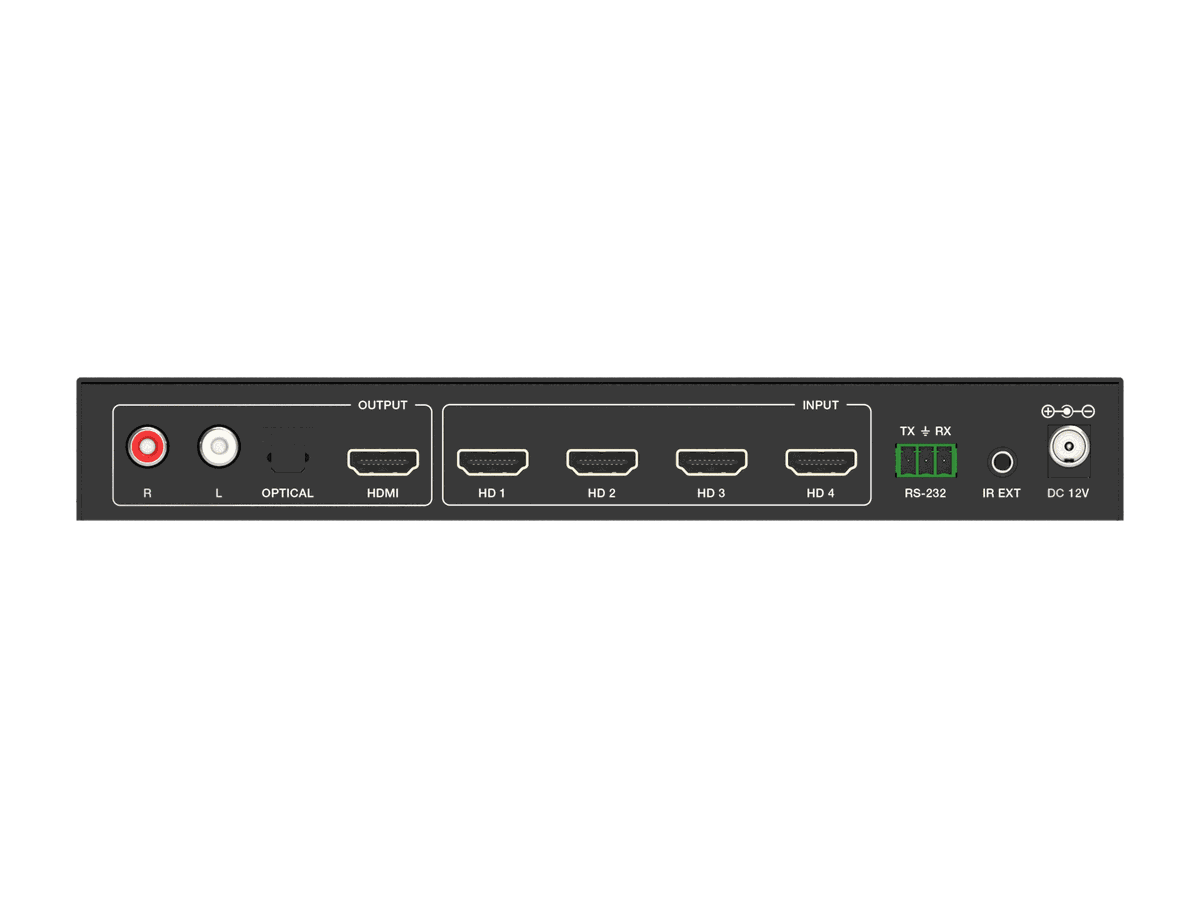 VigilLink VLML-4X1H20 4x1 HDMI Switcher with Multi-Viewer, 4K60 - view 2