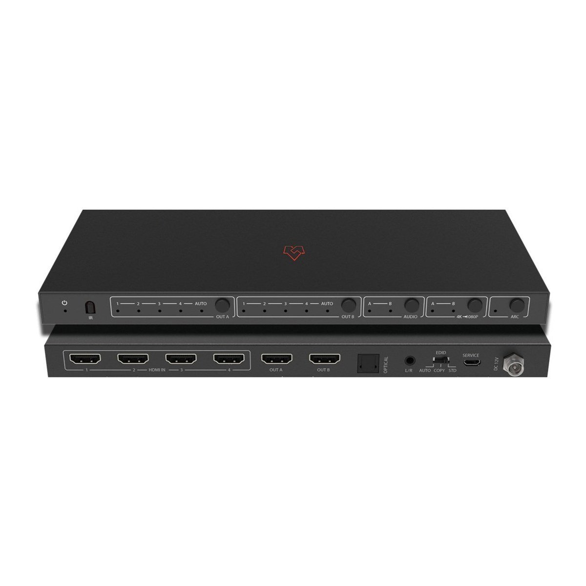 VigilLink VLMX-0402 4x2 HDMI 2.0 Matrix Switcher with Downscaling - view 2