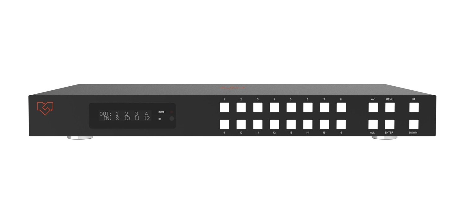VigilLink VLMX-1616E 16x16 HDMI 2.0 Matrix Switcher with Downscaling