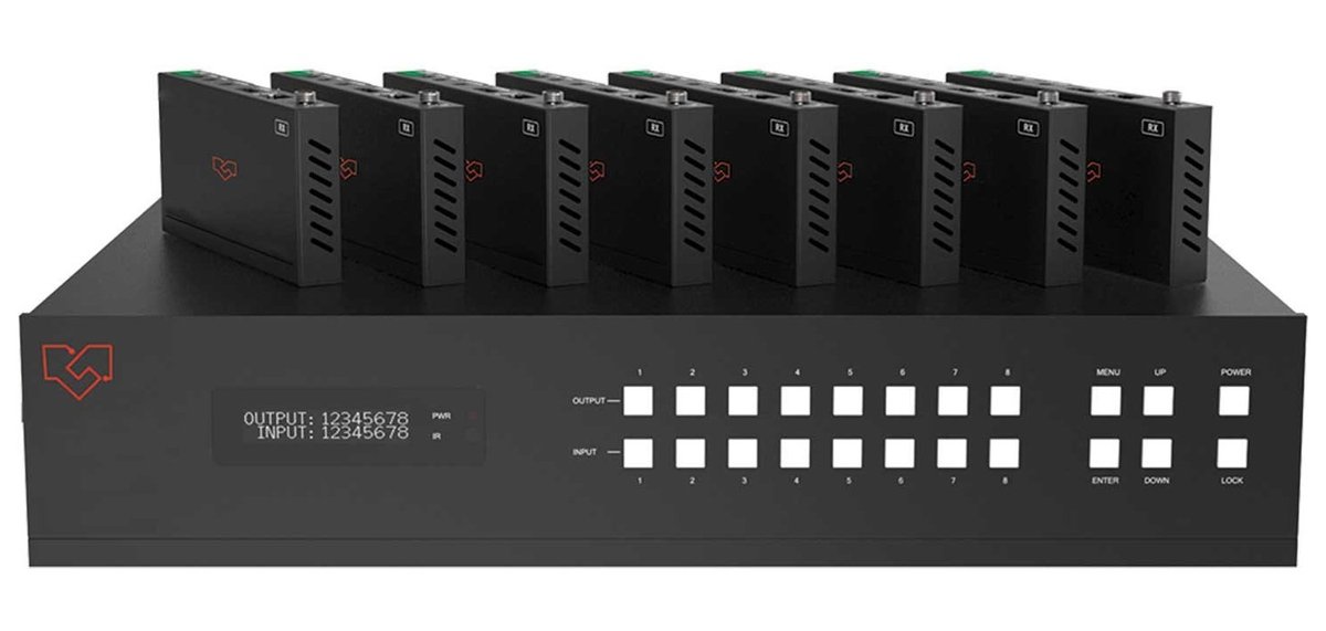 VigilLink VLMX-88HT2 8x8 HDMI Matrix Switcher over HDBaseT, 150m