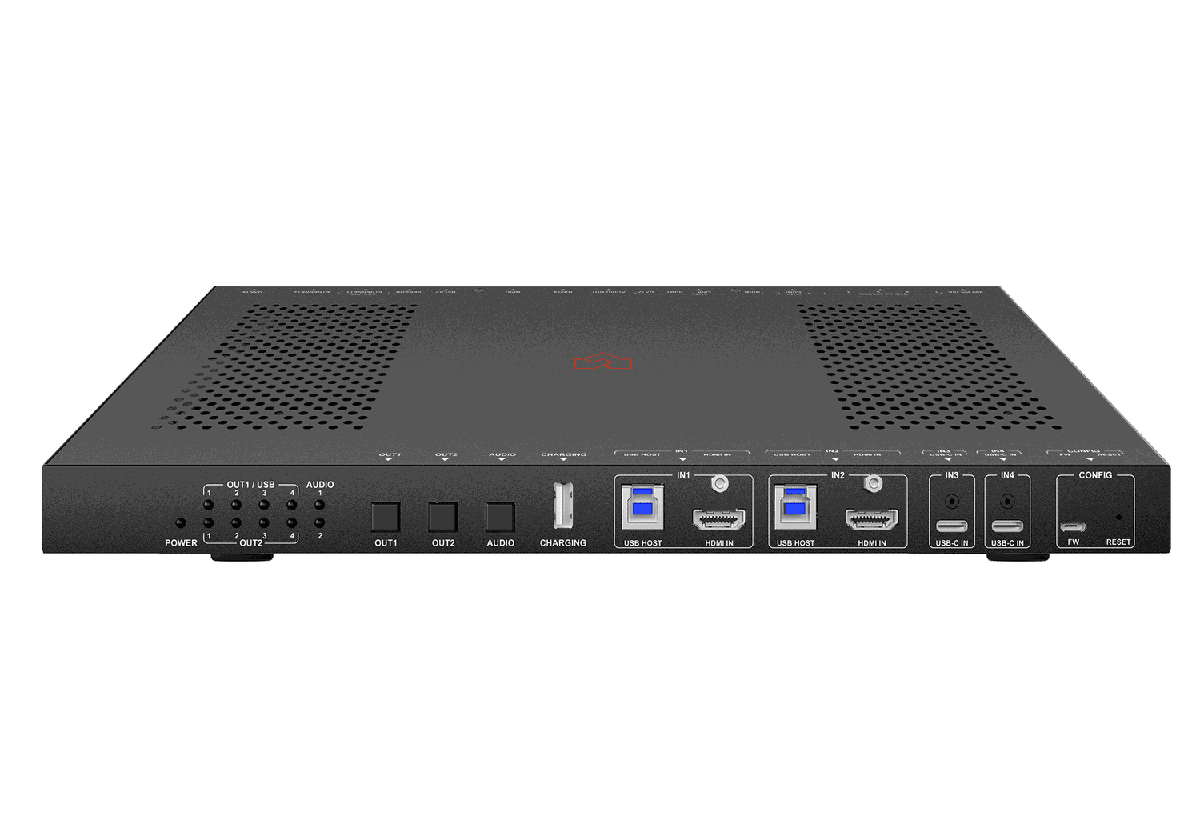 VigilLink VLPT-42MCSDH 4x2 Master Collaboration Switch with Dante and HDBaseT 3.0 - view 2