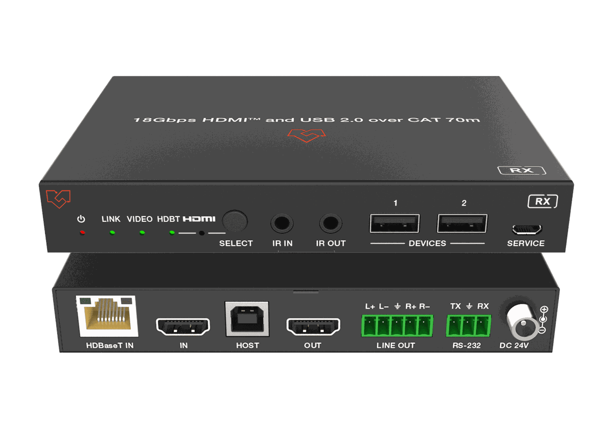 VigilLink VLPT-51HT70 5x1 Seamless Presentation Switcher with Dante and HDBaseT 3.0 - view 2